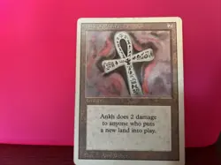 Ankh of Mishra MTG Magic the Gathering Revised Edition Artifact Card - Image 1