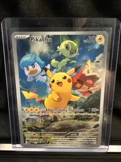 PokÃ©mon TCG 2023 Scarlet & Violet Promo Pikachu Card 27/193 - Image 1