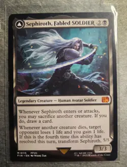 MTG - Sephiroth, Fabled SOLDIER - Final Fantasy FIN M 0115 - NM Pack Fresh - Image 1