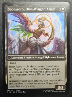 MTG - Sephiroth, Fabled SOLDIER - Final Fantasy FIN M 0115 - NM Pack Fresh - Image 4