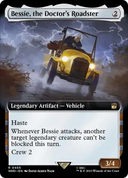 Bessie, the Doctor's Roadster (Extended Art) [Doctor Who] Magic MTG - Image 1