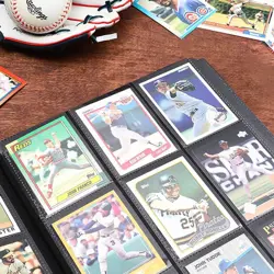 Trading Card Binder Holder, 9-Pocket Sports Card Collector Binder Album for TCG, - Image 4