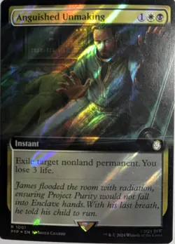 Anguished Unmaking Extended Surge Foil x1 Fallout Magic the Gathering MTG LP/NM - Image 1