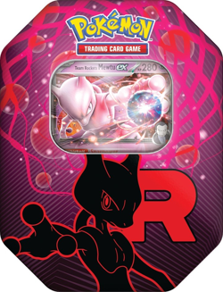 Pokemon Cards TEAM ROCKET Tin Box TCG Mewtwo EX DE PREORDER - Image 1