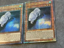 Yugioh 3x Ghost Mourner & Moonlit Chill RA02-EN015 Quarter Century Secret NM 1st - Image 3