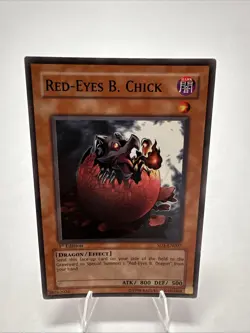 Red-Eyes B. Chick YuGiOh 1st Edition Trading Card SD1-EN007 - Image 1
