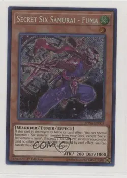 Secret Six Samurai - Fuma 1st Ed. YuGiOh Spirit Warriors #SPWA-EN001 f7d - Image 1