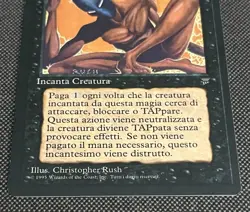 MTG Imprison Legend Regular Rare Banned Italian Card Christopher Rush 1994 NM - Image 3