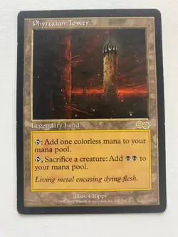 Phyrexian Tower Urza's Saga Regular Magic the Gathering MTG Card - Image 1