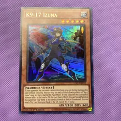 Yugioh Justice Hunters - K9-17 IZUNA - JUSH-EN031 Ultra Rare 1 Edition NM - Image 1