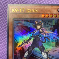 Yugioh Justice Hunters - K9-17 IZUNA - JUSH-EN031 Ultra Rare 1 Edition NM - Image 5