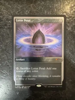 MTG Lotus Petal 30th Birthday Promo Foil Etched 0001 NM Condition - Image 1