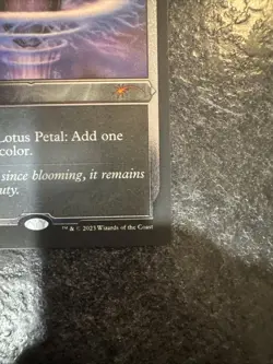 MTG Lotus Petal 30th Birthday Promo Foil Etched 0001 NM Condition - Image 2
