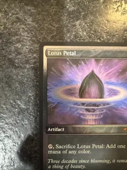 MTG Lotus Petal 30th Birthday Promo Foil Etched 0001 NM Condition - Image 4