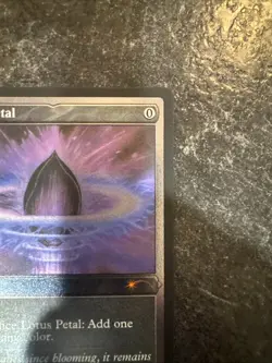 MTG Lotus Petal 30th Birthday Promo Foil Etched 0001 NM Condition - Image 5