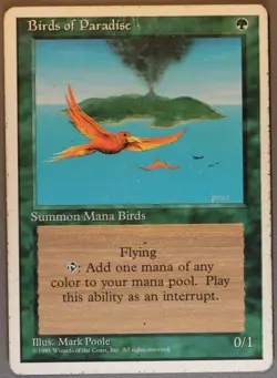 Birds of Paradise - MTG - 4th Edition - Magic The Gathering - Image 1