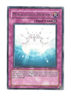 Yugioh! Miraculous Descent EOJ-EN058 Ultimate Rare 1st Edition TCG Card MP - Image 1