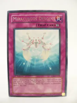 Yugioh! Miraculous Descent EOJ-EN058 Ultimate Rare 1st Edition TCG Card MP - Image 3