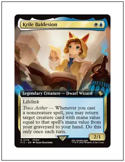 1x Krile Baldesion, Extended Art, Final Fantasy, Magic MTG NM - Image 1