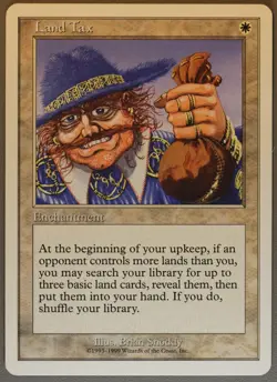 Land Tax - MTG - 4th Edition - Magic The Gathering - Image 1