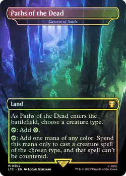 Paths of the Dead [BORDERLESS  FOIL] Lord of the Rings x MTG [NM] - Image 1