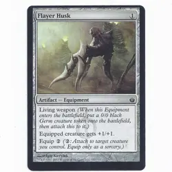 MTG Mirrodin Besieged MBS Flayer Husk 107/155 misprint off-center miscut Magic - Image 2