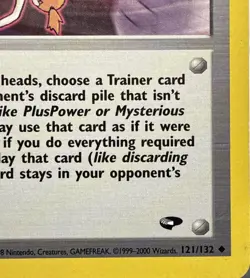 Sabrina's Psychic Control 121/132 Unlimited Gym Challenge Pokemon MP Uncommon - Image 4