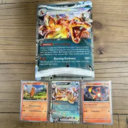 Charizard Ex Special Collection Box Jumbo Lenticular Card And Promo Cards! NM - Image 1