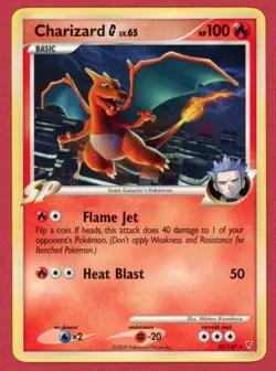 Charizard G LV.65 20/147 Supreme Victors Team Galactic Light Play Pokemon - LP - Image 1