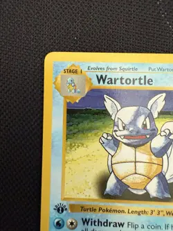 Pokemon Wartortle 42/102 1st Edition Shadowless Base Set Card Unplayed NM LOOK! - Image 5