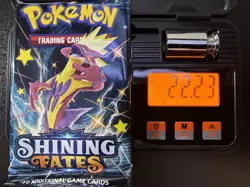 Pokemon Shining Fates Booster Pack Sealed 22.23g 3.67mm - Image 1
