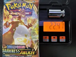 Pokemon Darkness Ablaze Booster Pack Sealed 22.47g 3.67mm - Image 1