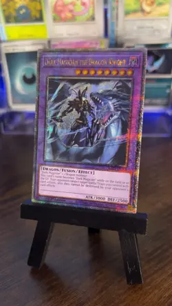 Yugioh Dark Magician The Dragon Knight RA03-EN268 Quarter Century Rare - Image 1