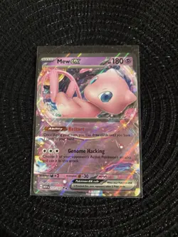 PokÃ©mon Mew EX TCG Scarlet & Violet Holo Double Rare Card 151/165 - Image 1