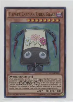 Flower Cardian Zebra Grass 1st Ed. YuGiOh Dragons of Legend Unleashed 0w6 - Image 1