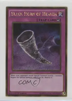 Black Horn of Heaven 1st Ed. YuGiOh Premium Gold: Infinite Gold #PGL3-EN035 0w6 - Image 1