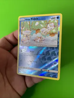 Alolan Vulpix 30/156 Ultra Prism Reverse Holo Pokémon Card LP - Image 3