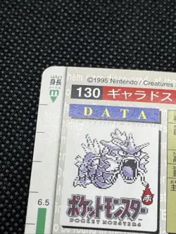 Magikarp No. 129 Gyarados No. 130 Carddass 1996 Red BANDAI Pokemon Card Japanese - Image 21
