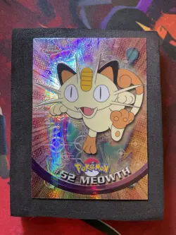 Meowth #52 TOPPS Holo Spectra Chrome Pokemon Card NM - Image 1