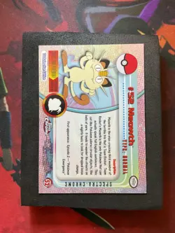 Meowth #52 TOPPS Holo Spectra Chrome Pokemon Card NM - Image 2