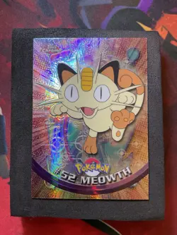 Meowth #52 TOPPS Holo Spectra Chrome Pokemon Card NM - Image 3