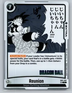 Dragon Ball Super Card Game Manga Booster 01 #SB01-060 Reunion - Image 1