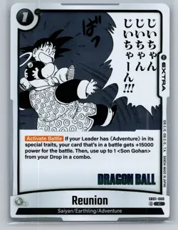 Dragon Ball Super Card Game Manga Booster 01 #SB01-060 Reunion - Image 3