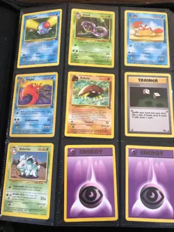 Rare Vintage Pokemon Fossil TCG Card Lot 9 Cards - Image 1