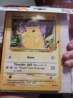 Pokemon Celebrations First Partner Jumbo Card Binder W/Pikachu Oversized Sealed - Image 4
