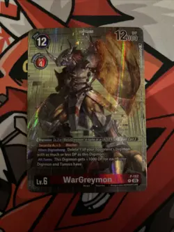 WarGreymon P-182 Promo Card Foil World Convergence Digimon TCG - NM / Mint - Image 1