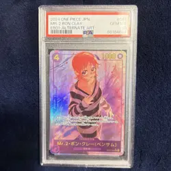 ONE PIECE CARD Mr.2 BON CLAY EB01-061 ALT ART Japanese PSA 10 GEM MINT - Image 1