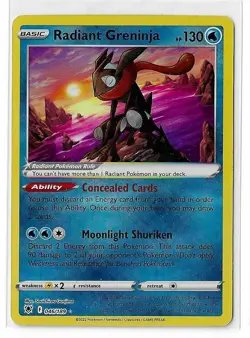 Radiant Greninja - 046/189 - Pokemon Astral Radiance Radiant Rare Card NM - Image 3