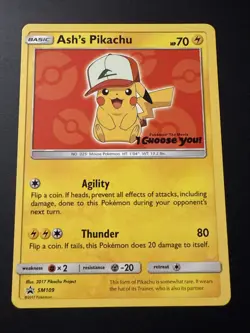Ash's Pikachu SM109 - Sun & Moon Pokemon The Movie Promo Card - (Mint+) - TCG - Image 11