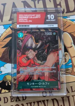 Monkey.D.Luffy OP02-041 One Piece Card Game Alt Art Parallel Paramount War CCG - Image 1